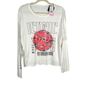 Grayson Threads White Graphic Top XXL